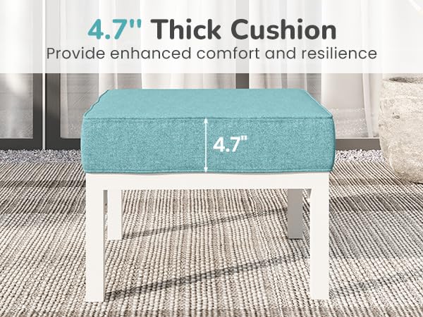 Outdoor Footstools Patio Ottoman Set of 2 (2 Count)