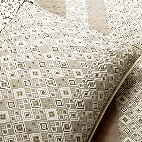 Boho Stripe Reversible Cotton Quilt 3 (3 Count)