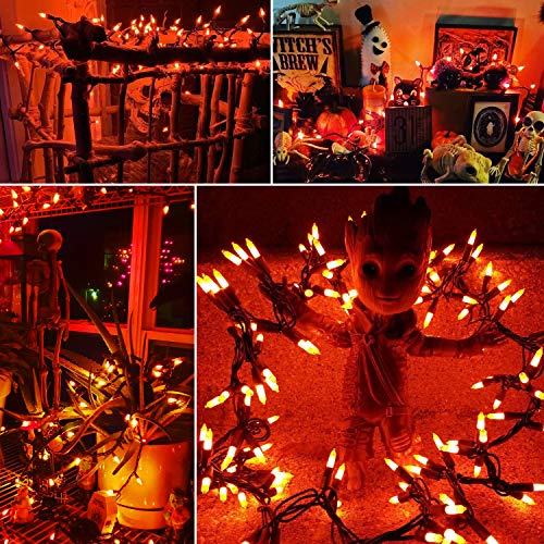 Orange Halloween Mini String Lights (43.26 Foot)