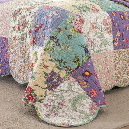 Oversized King Bedspreads Patchwork Quilt Set