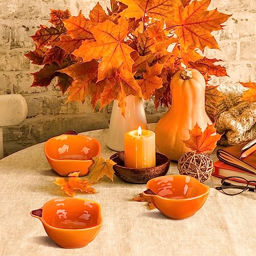 Fall Pumpkin Ramekins 6 oz Oven Safe Ceramic Bowls (24 Count)