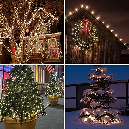 Green Wire Clear Incandescent Bulb 100 Mini String Lights for Indoor Christmas Tree Garland Birthday Wedding Party Festival Decoration (100 Count)