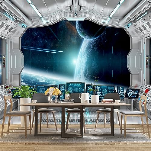 Galaxy Spaceship Bathroom wallpeper Living Room Bedroom Ceiling wall Mural