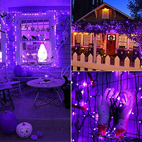 5MM Wide Angle Halloween String Lights Purple