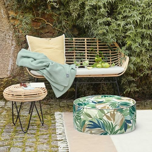 Inflatable Stool Ottoman Footrest with Handle