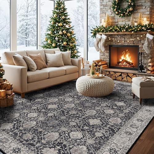 Vintage 10x14 Washable Area Rug (140 Sq Ft)