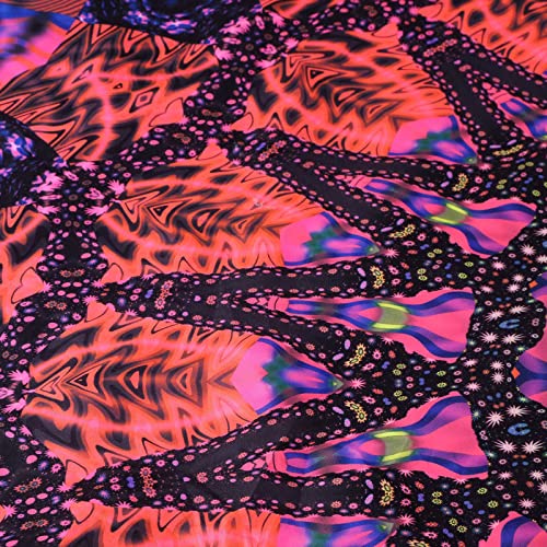 Blacklight Mandala Tapestry