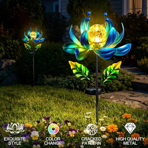 38 Inch Solar Wind Spinner Outdoor