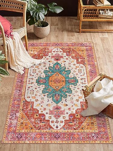Ultra Thin Washable Vintage Area Rug