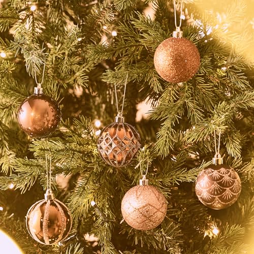 30ct Christmas Tree Decorations Ball Ornaments 2.36 Inches (30 Count)