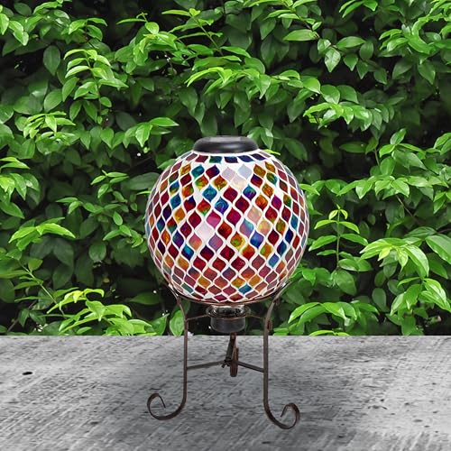 Sunnydaze Solar Gazing Ball for Garden