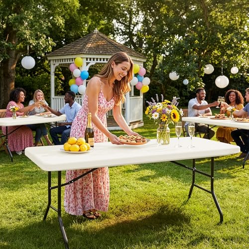Fitted Tablecloth for 6 Foot Rectangle Tables (4 Count)
