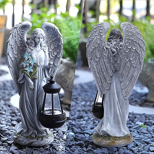 Solar Angel Outdoor Garden Decor Statues