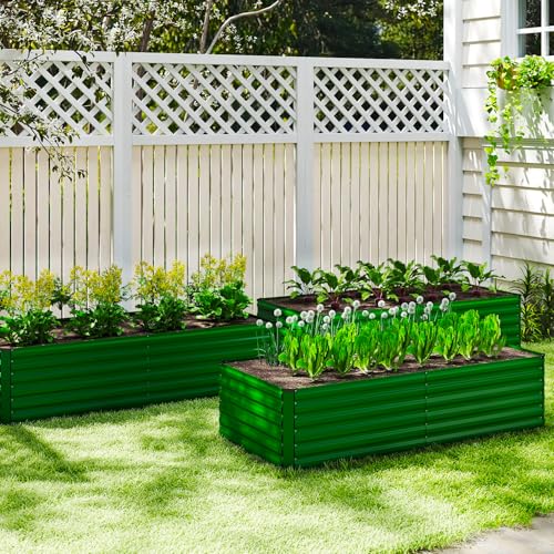 6x3x2ft Outdoor Metal Raised Garden Bed
