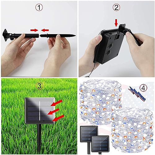 Solar String Lights Outdoor (2 Count)