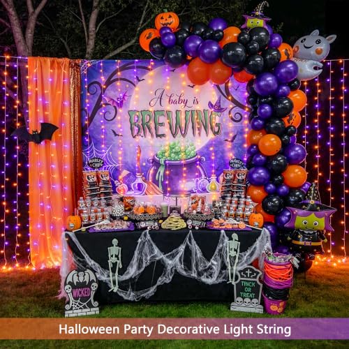 200 LED USB Plug in Orange and Purple Halloween Lights (6.5 Foot)