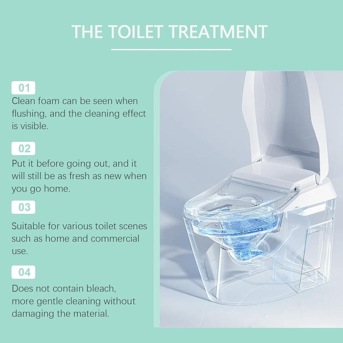Krazy Toilet Bowl Cleaner, Crazy Klean Toilet Cleaner, Automatic Refreshes Toilets, Long-Lasting Cleane Fresh Scent, No Scrubbing Required (2) - HavenBliss Decor