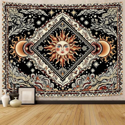 Celestial Sun & Moon Tapestry