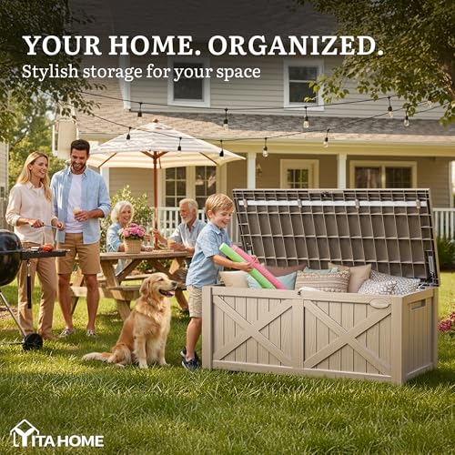 150 Gallon Large Deck Box with X