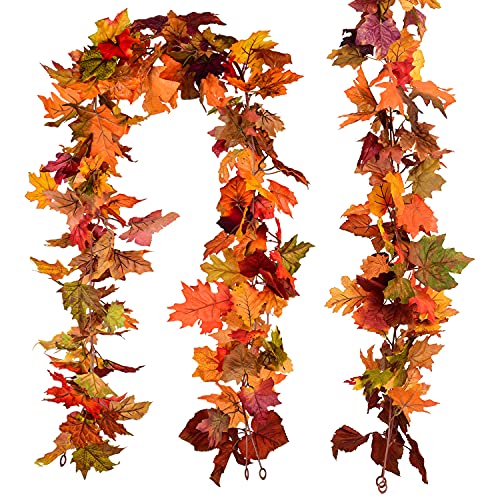 4 Pack Fall Maple Garland (23.6 Foot)