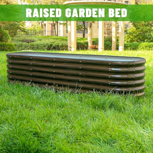 8x2 ft Oval Raised Garden Bed