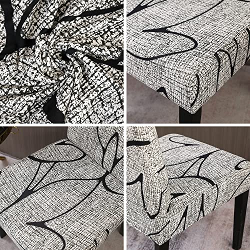 Pattern Chair Covers for Dining Room Set of 6