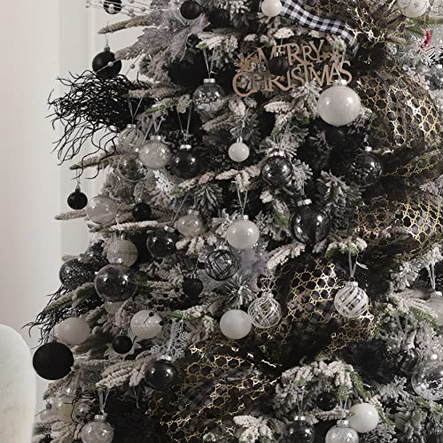 Clear Christmas Ball Ornaments (24 Count)