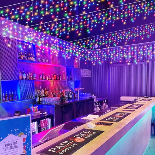 66FT 640 LED Icicle Lights for Outside