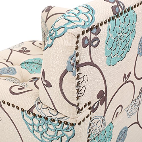 Harrison Fabric Tufted Club Chair
