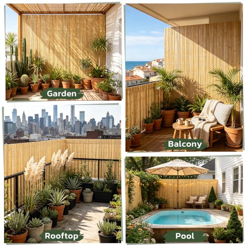 Natural Bamboo Slat Screening (7379 sq inch)