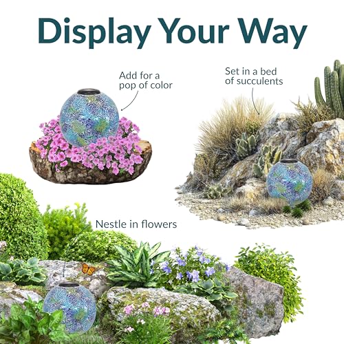 Sunnydaze Solar Gazing Ball for Garden (2 Count)