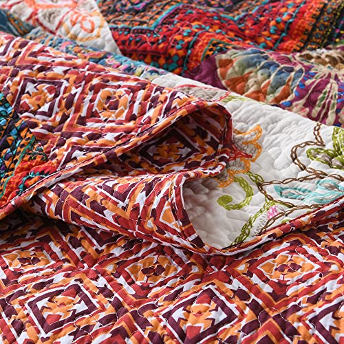 Cotton Patchwork Bedspread Quilt Sets