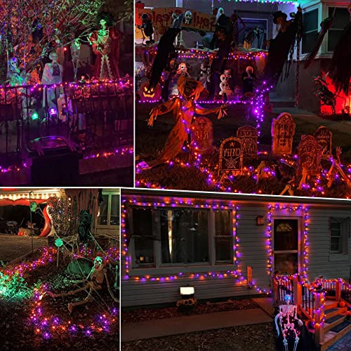 Purple Orange Incandescent Halloween Lights (100 Count)