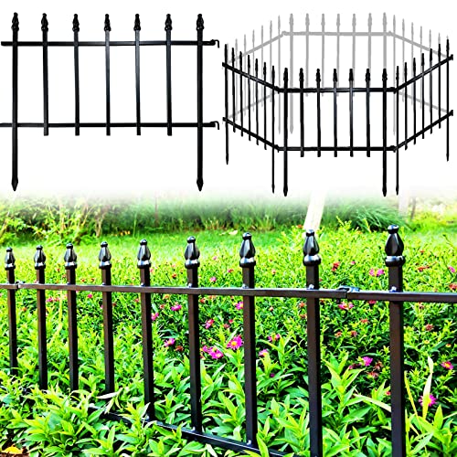 18" H x 22" W Decorative Metal Garden Border Fence (36 Sq Ft)