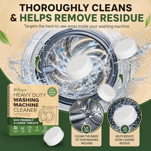 Heavy Duty Washing Machine Cleaner & Descaler (12 Count)