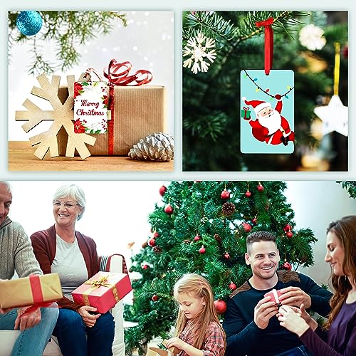 Personalized Christmas Ornaments 2025 Wood Custom Picture Text Hanging Ornament Customized Christmas Tree Decorations Keepsake Gift for Family Couples Xmas Tree Home Decor
