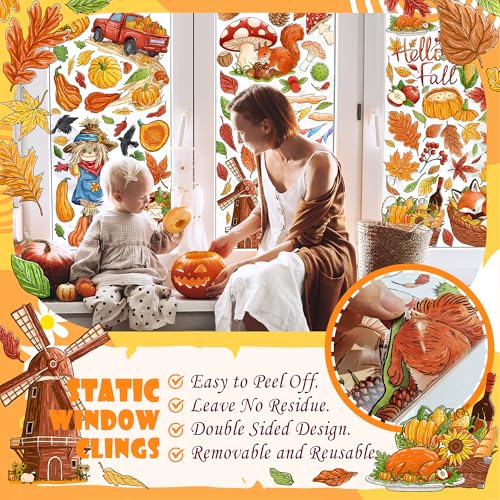 Fall Harvest Window Clings