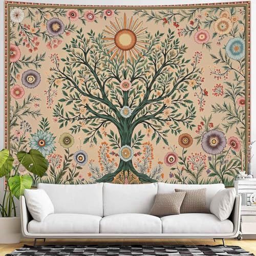 Chakra Tree Wall Tapestry