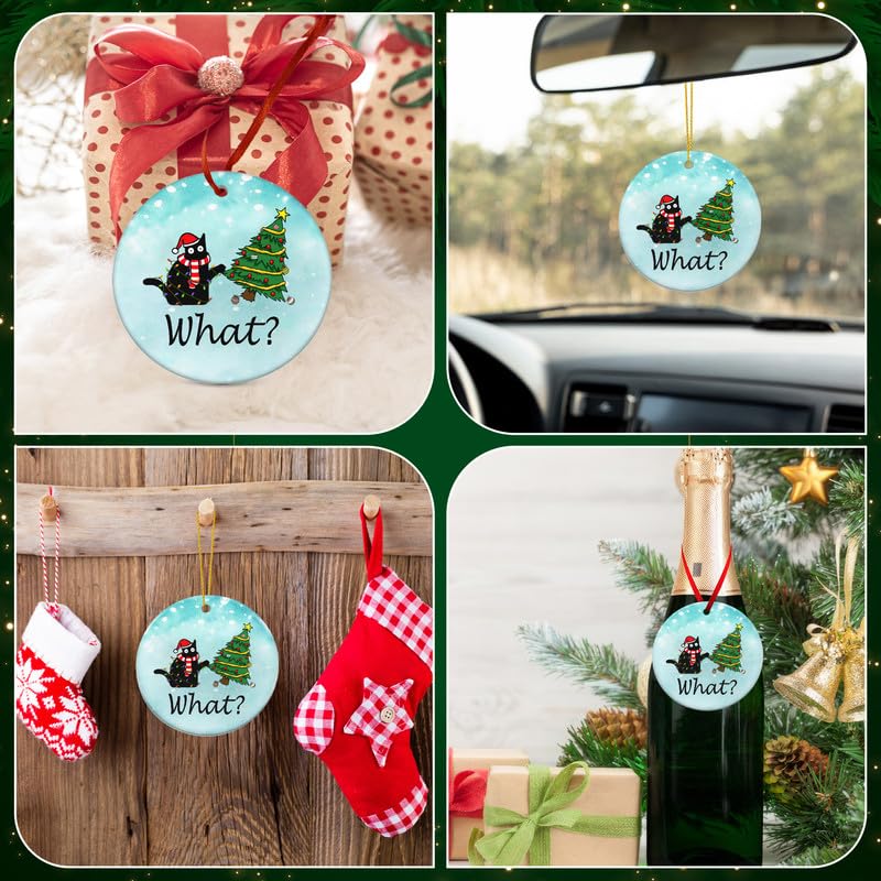 Christmas Funny Black Cat Gifts for Women Men