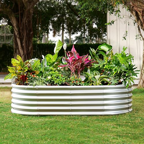 6x3x1.5ft Galvanized Raised Garden Bed Kit