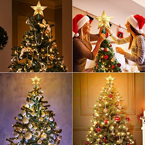 Christmas Star Tree Topper Lights