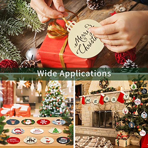 Wooden Christmas Ornaments (50 Count)