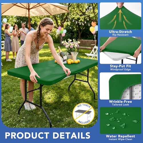 Fitted Tablecloth for 6 Foot Rectangle Tables (6 Count)