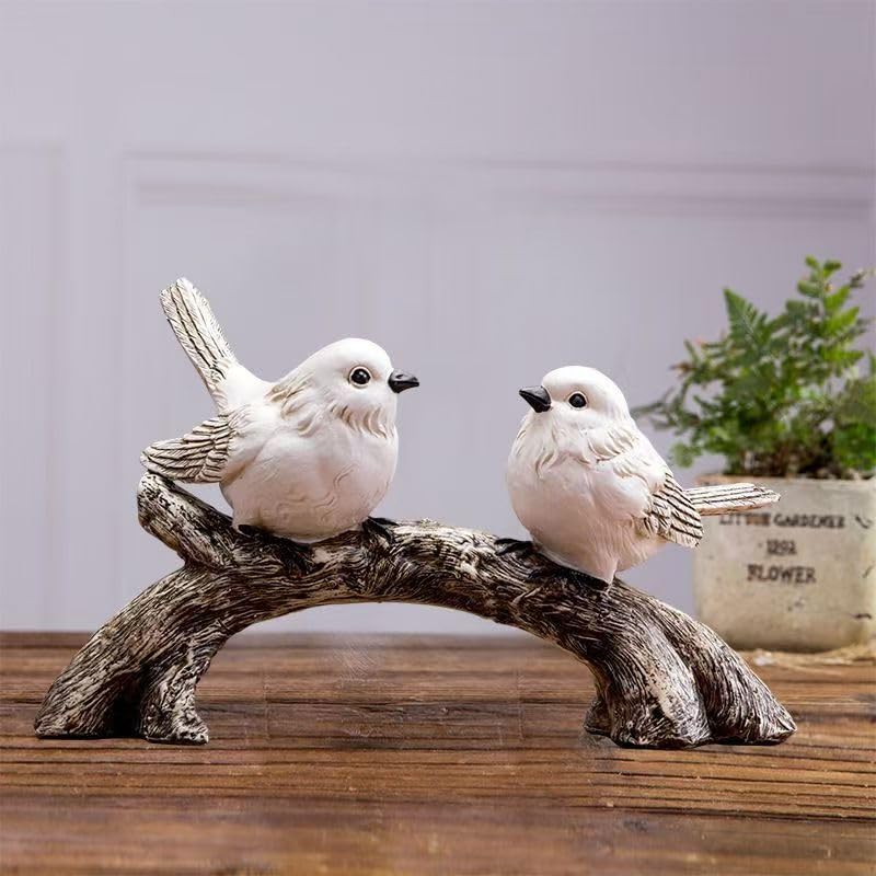 Resin Love Birds on Branch