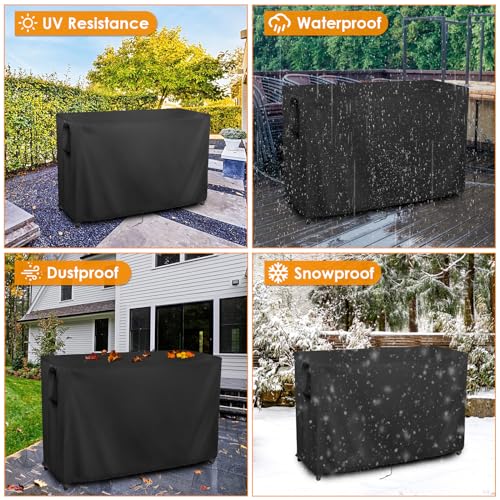 Outdoor Table Cover Waterproof for Bar Table 72''L x 29''W x 44''H