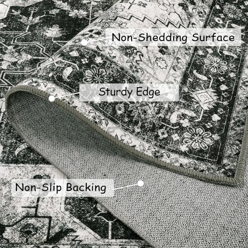 Ultra Thin Washable Vintage Area Rug