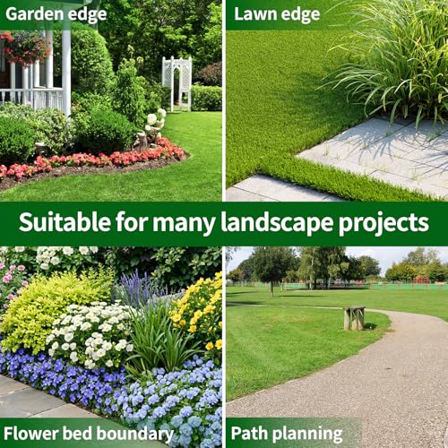 Landscape Edging 2in Garden Edging Borders No Dig 60ft (60 Foot)