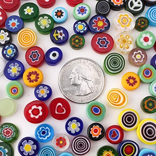 Flower Mosaic Tiles for Crafts (125 Count)