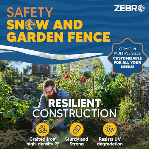 4' x 50' Black Plastic Garden Fence Roll (28800 sq inches sq inches)