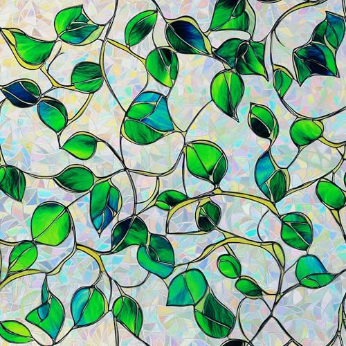Rainbow Stained Glass Window Privacy Film
